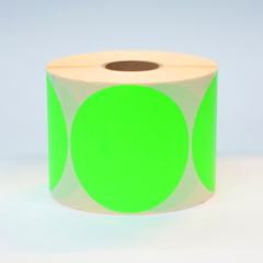 100 mm rond Fluor Groen