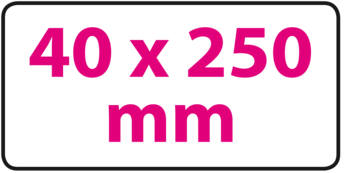 40 x 250 mm