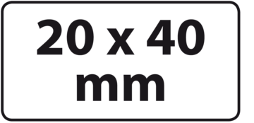 20 x 40 mm (max. 3 regels) NIEUWE PRIJZEN