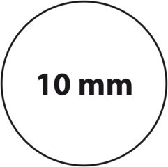 10 mm rond