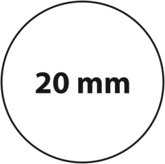 20 mm rond