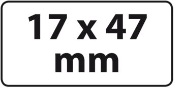 17 x 47 mm