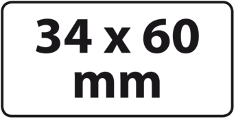 34 x 60 mm