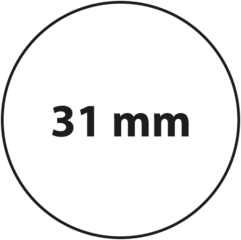 31 mm Rond Zeefdruk