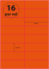 120 grams/m2 Preprint (Oranje)