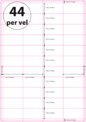 Geperforeerd Papier (A4) 50 x 26 mm 44 per vel