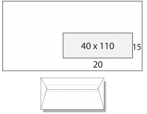 Met Venster Rechts 40x110mm