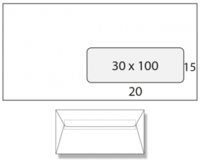 Met Venster Rechts 30x100mm