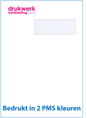 2 PMS kleuren bedrukt