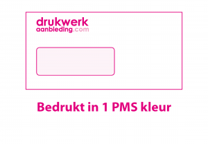 1 (PMS) kleur bedrukt