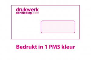 1 (PMS) kleur bedrukt