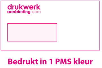 1 PMS kleur bedrukt