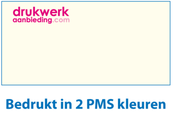 2 PMS kleuren bedrukt