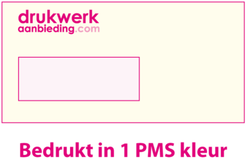 1 PMS kleur bedrukt