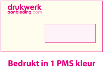 1 PMS kleur bedrukt