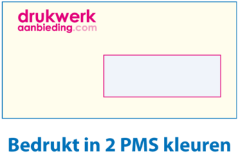 2 PMS kleuren bedrukt