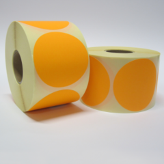 80 mm rond Fluor Oranje