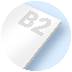 B2 wit karton 2mm