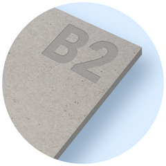 B2 grijskarton 2mm