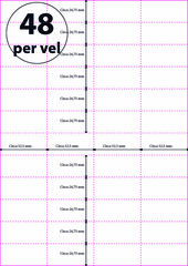 Geperforeerd Papier (A4) 52,5 x 24,75 mm 48 per vel