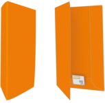 100 Oranje Mappen Zwart Ingedrukt 1/0
