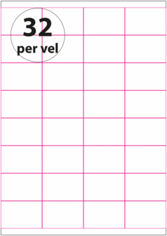 100 vel***52,5 x 35 mm 32 per vel