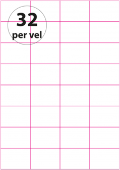 900 vel***52,5 x 37,1 mm 32 per vel