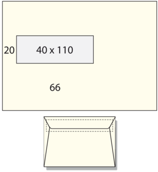 500 Enveloppen EA5 V45 90 grams Biotop Blanco