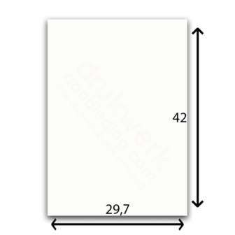 100 ex. A3 (29,7x42 cm) 135 grs MC 4/0