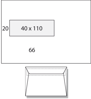 1.500 Enveloppen EA5 V45 90 grams Bankpost Onbedrukt