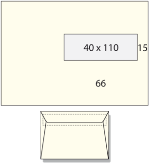 250 Enveloppen EA5 V44 90 grams Biotop Blanco