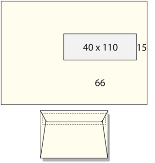 500 Enveloppen EA5 V44 90 grams Biotop Blanco