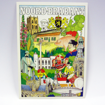 150 stuks - Ansichtkaarten - Noord Brabant 