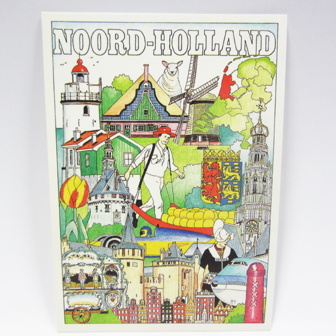 500 stuks - Ansichtkaarten - Noord Holland