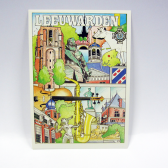 100 stuks - Ansichtkaarten - Leeuwarden 