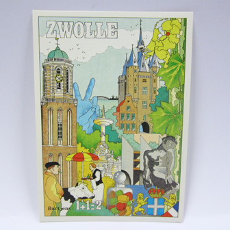 250 stuks - Ansichtkaarten - Zwolle 