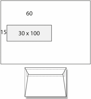 2.500 Enveloppen Chambord EA5 VL30x100 3/0