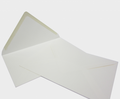 2.000 Enveloppen 120x185 mm 120 grs Licht Creme Blanco
