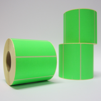 6.000 ex. 50 x 100 mm Fluor Groen