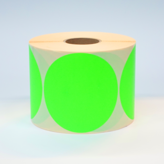 100 ex. 150 mm rond Fluor Groen