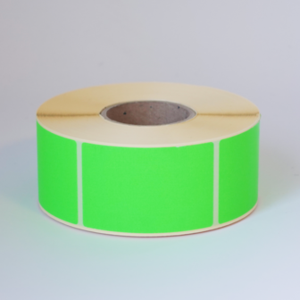 1000 ex. 45x70 mm fluor groen
