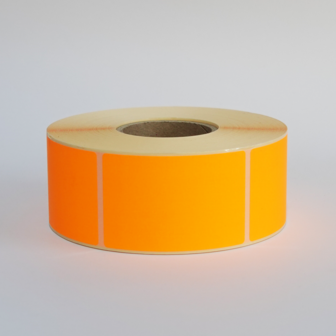 1000 ex. 45x70 mm fluor oranje