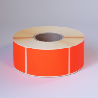 1000 ex. 45x70 mm fluor rood