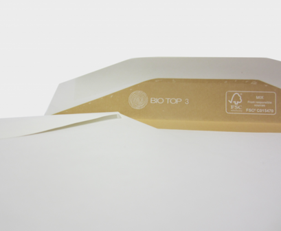 100 Enveloppen 114x162 mm 90 grs Biotop Blanco