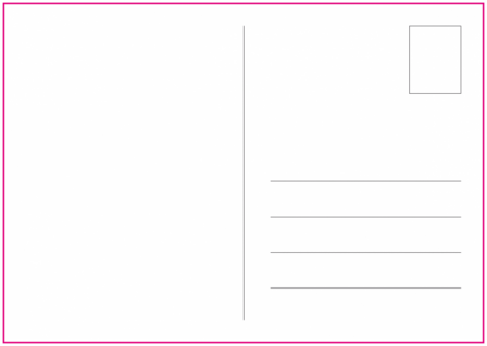 Blanco KRAFT A6 ansichtkaarten 10,5x14,8cm VOORBEDRUKT