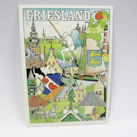 150 stuks - Ansichtkaarten - Friesland 