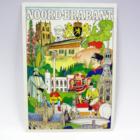 500 stuks - Ansichtkaarten - Noord Brabant 