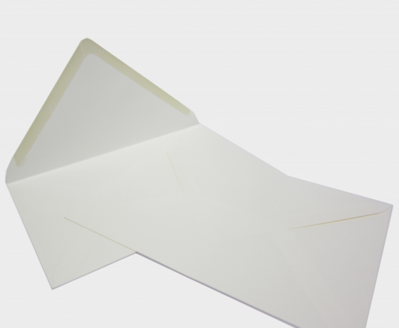 1.500 Enveloppen 120x185 mm 120 grs Licht Creme Blanco