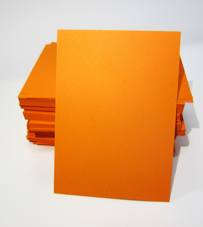 500 Blanco A6 (10,5x14,8cm) Oranje Kaarten