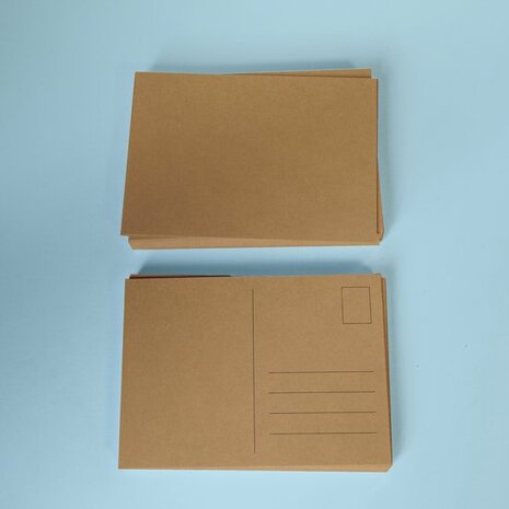 Formaat: 105 x 148 mm (A6). Bedrukking: 1-zijdig VOORBEDRUKT&nbsp;in zwart. Andere zijde geheel blanco. Papier: - 300 grams: 
